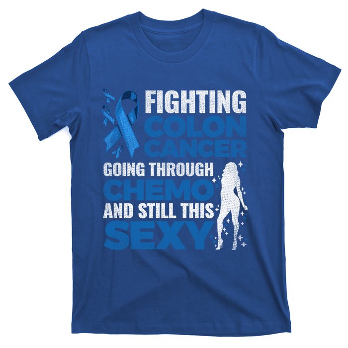 Fun Colon Cancer Awareness Colonoscopy Warrior Survivor Gift Great Gift T-Shirt