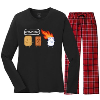 Funny Camping Camping Lover Outdoor Camping Women's Long Sleeve Flannel Pajama Set 