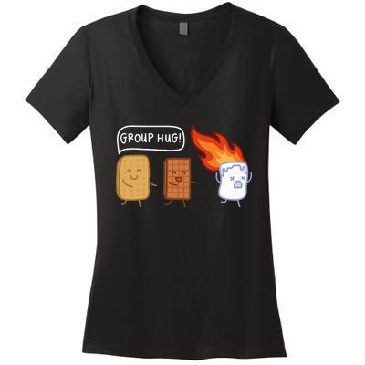 Funny Camping Camping Lover Outdoor Camping Women's V-Neck T-Shirt