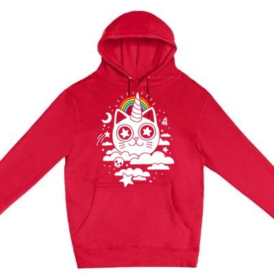 Funny Caticorn Cat Unicorn Girl Wo Kittycorn Premium Pullover Hoodie