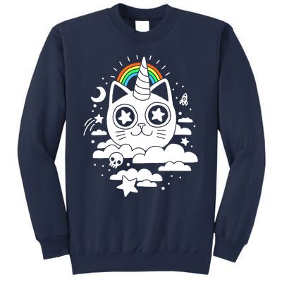 Funny Caticorn Cat Unicorn Girl Wo Kittycorn Sweatshirt