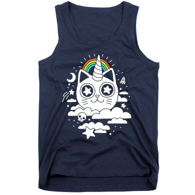 Funny Caticorn Cat Unicorn Girl Wo Kittycorn Tank Top