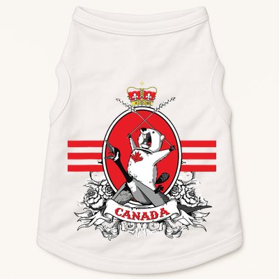 Funny Country Canada Screaming Beaver Mable Leaf Canadian Doggie Tank