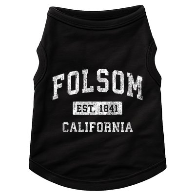 Folsom California Ca Vintage Established Sports Doggie Tank