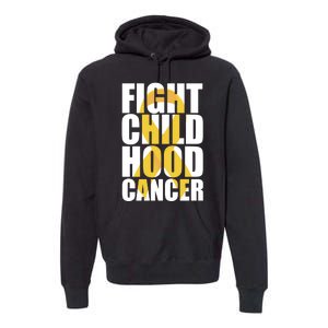 Fight Childhood Cancer Awareness Premium Hoodie