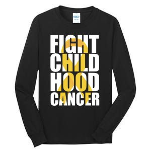 Fight Childhood Cancer Awareness Tall Long Sleeve T-Shirt