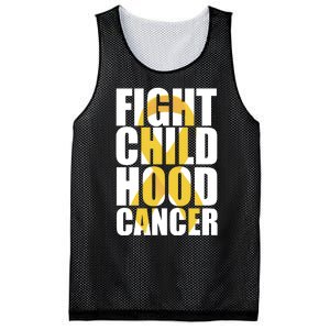 Fight Childhood Cancer Awareness Mesh Reversible Basketball Jersey Tank