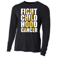 Fight Childhood Cancer Awareness Cooling Performance Long Sleeve Crew