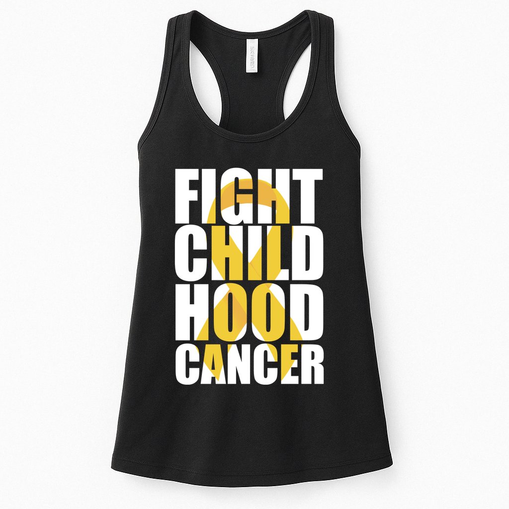 Fight Childhood Cancer Awareness Womens Tank Top