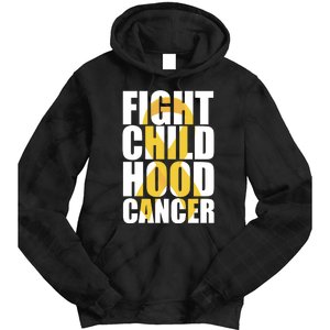 Fight Childhood Cancer Awareness Tie Dye Hoodie