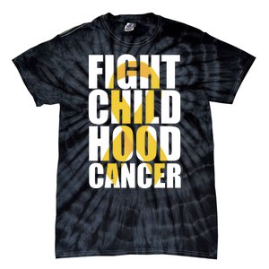 Fight Childhood Cancer Awareness Tie-Dye T-Shirt