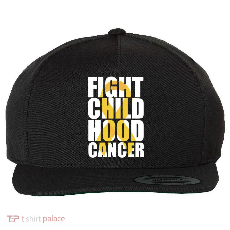 Fight Childhood Cancer Awareness Wool Snapback Cap