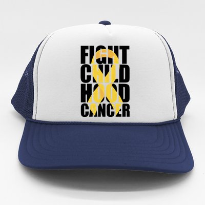 Fight Childhood Cancer Awareness Trucker Hat