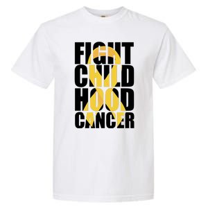 Fight Childhood Cancer Awareness Garment-Dyed Heavyweight T-Shirt