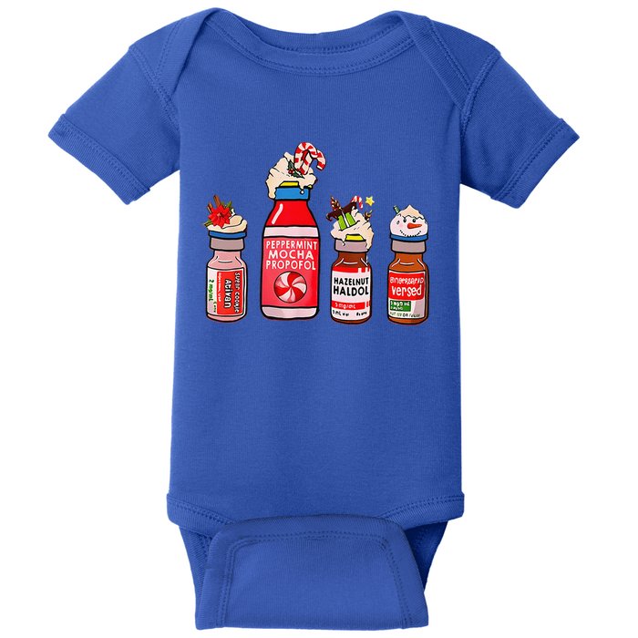 Funny Christmas Crna Pacu ER ED ICU Cricital Care Nurse Baby Bodysuit