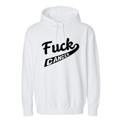 Fuck Cancer Cute Gift Garment-Dyed Fleece Hoodie