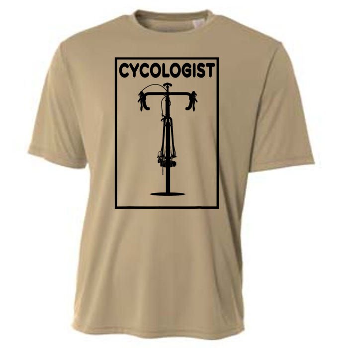 Funny Cycologist Cyclist Bike Lover Biking Cycling Gift Cooling Performance Crew T-Shirt