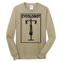 Funny Cycologist Cyclist Bike Lover Biking Cycling Gift Tall Long Sleeve T-Shirt