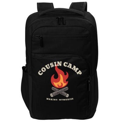 Fun Camping Campfire Graphic Cousin Camp Making Memories Gift Impact Tech Backpack