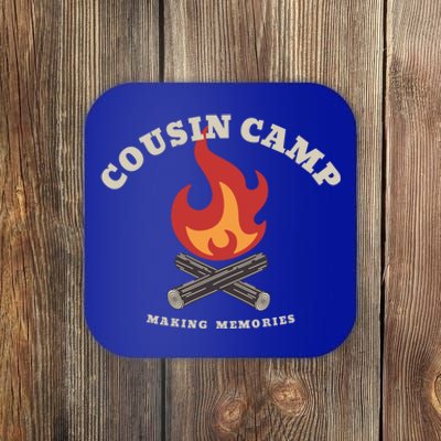 Fun Camping Campfire Graphic Cousin Camp Making Memories Gift Coaster