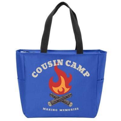 Fun Camping Campfire Graphic Cousin Camp Making Memories Gift Zip Tote Bag