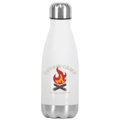 Fun Camping Campfire Graphic Cousin Camp Making Memories Gift Stainless Steel Insulated Water Bottle