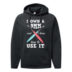 Funny Crocheting Crochet Performance Fleece Hoodie