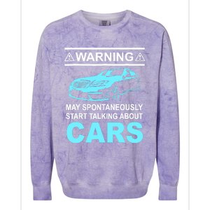 Funny Car Cars Engineer Mechanic Loversgift Boy Teens Colorblast Crewneck Sweatshirt