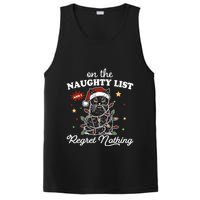 Funny Christmas Cat On The Naughty List And I Regret Nothing PosiCharge Competitor Tank