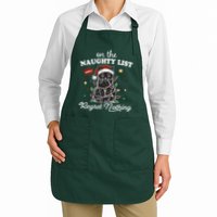 Funny Christmas Cat On The Naughty List And I Regret Nothing Apron