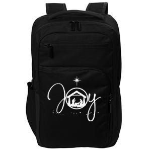 Funny Christian Christmas Joy Jesus Nativity Scene Faith Impact Tech Backpack