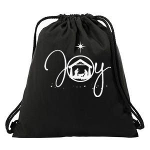 Funny Christian Christmas Joy Jesus Nativity Scene Faith Drawstring Bag