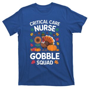 Funny Critical Care Nurese Gobble Squad Thanksgiving Fall Gift T-Shirt