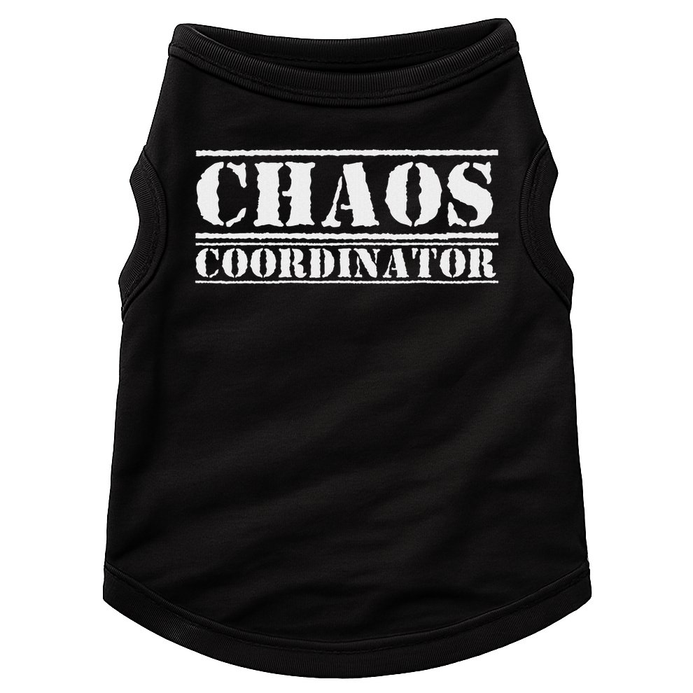 Funny Chaos Coordinator Teacher, Mom & Parents Doggie Tank
