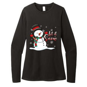 Family Clothing: Christmas Snow Let It Snow Funny Gift Womens CVC Long Sleeve Shirt