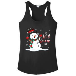 Family Clothing: Christmas Snow Let It Snow Funny Gift Ladies PosiCharge Competitor Racerback Tank