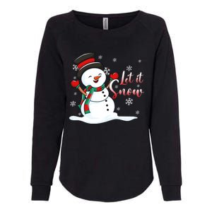 Family Clothing: Christmas Snow Let It Snow Funny Gift Womens California Wash Sweatshirt