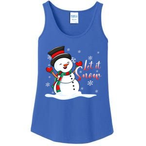 Family Clothing: Christmas Snow Let It Snow Funny Gift Ladies Essential Tank