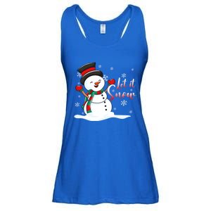 Family Clothing: Christmas Snow Let It Snow Funny Gift Ladies Essential Flowy Tank