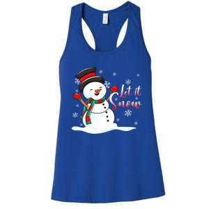 Family Clothing: Christmas Snow Let It Snow Funny Gift Women's Racerback Tank