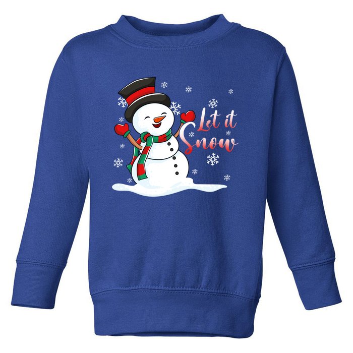 Family Clothing: Christmas Snow Let It Snow Funny Gift Toddler Sweatshirt