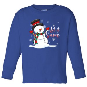 Family Clothing: Christmas Snow Let It Snow Funny Gift Toddler Long Sleeve Shirt