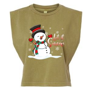 Family Clothing: Christmas Snow Let It Snow Funny Gift Garment-Dyed Women's Muscle Tee