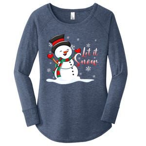 Family Clothing: Christmas Snow Let It Snow Funny Gift Women's Perfect Tri Tunic Long Sleeve Shirt