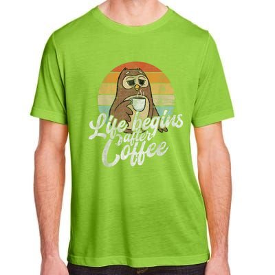 Funny Coffee , Coffee Lover Gifts, Owl Tees Adult ChromaSoft Performance T-Shirt