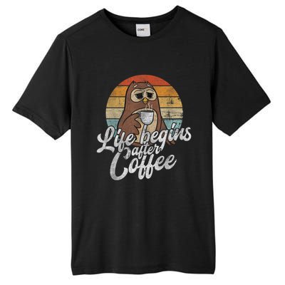 Funny Coffee , Coffee Lover Gifts, Owl Tees Tall Fusion ChromaSoft Performance T-Shirt