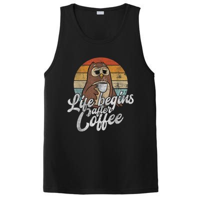 Funny Coffee , Coffee Lover Gifts, Owl Tees PosiCharge Competitor Tank