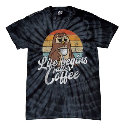 Funny Coffee , Coffee Lover Gifts, Owl Tees Tie-Dye T-Shirt