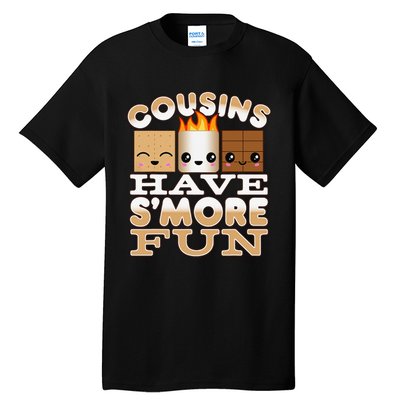 Family Camping Cousins Have S'more Fun Tall T-Shirt