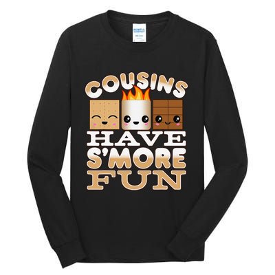 Family Camping Cousins Have S'more Fun Tall Long Sleeve T-Shirt